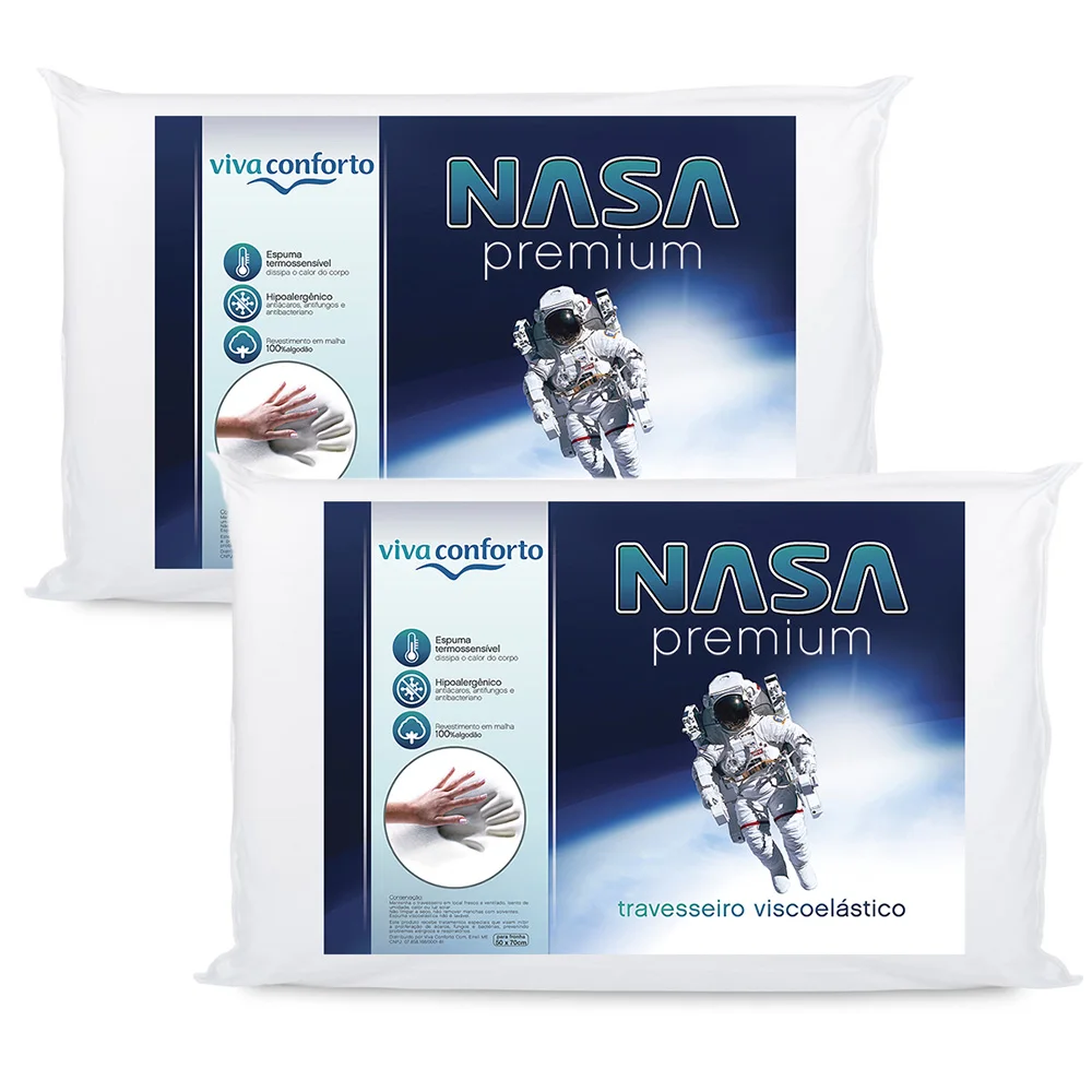 Kit 2 Pillows Nasa Viva Comfort-Height 10cm