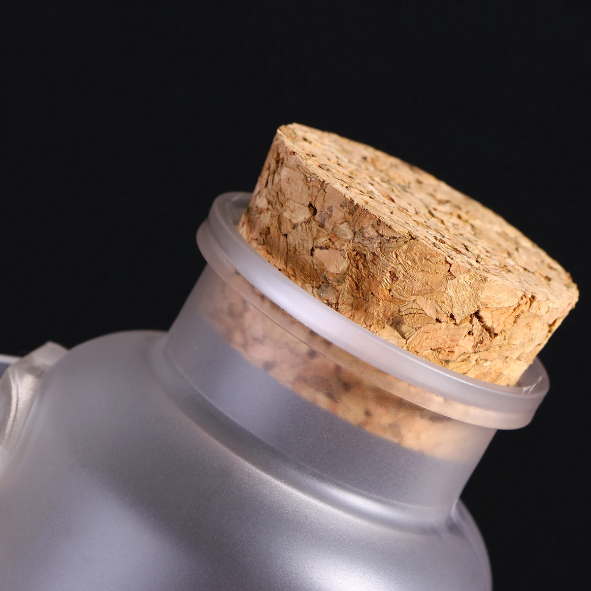 

Bath Salt Bottle 200G Spice Container Portable Plastic Jars with Cork Empty Storage Canister for DIY Cosmetics
