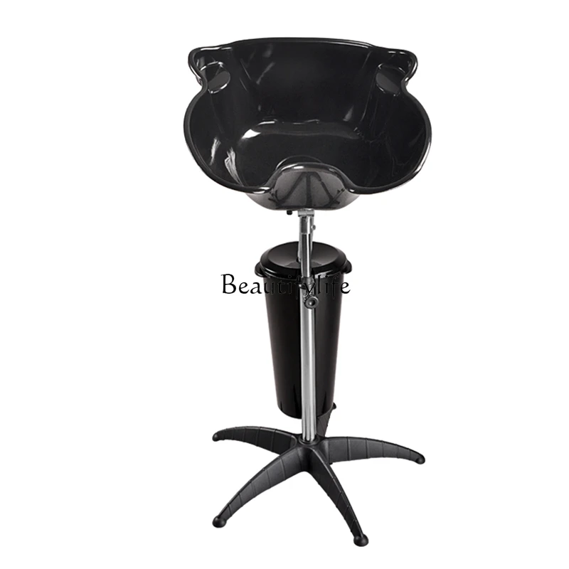 

Mobile Vertical Shampoo Basin Hairdressing Barber Shop Household Sitting Bed Basin