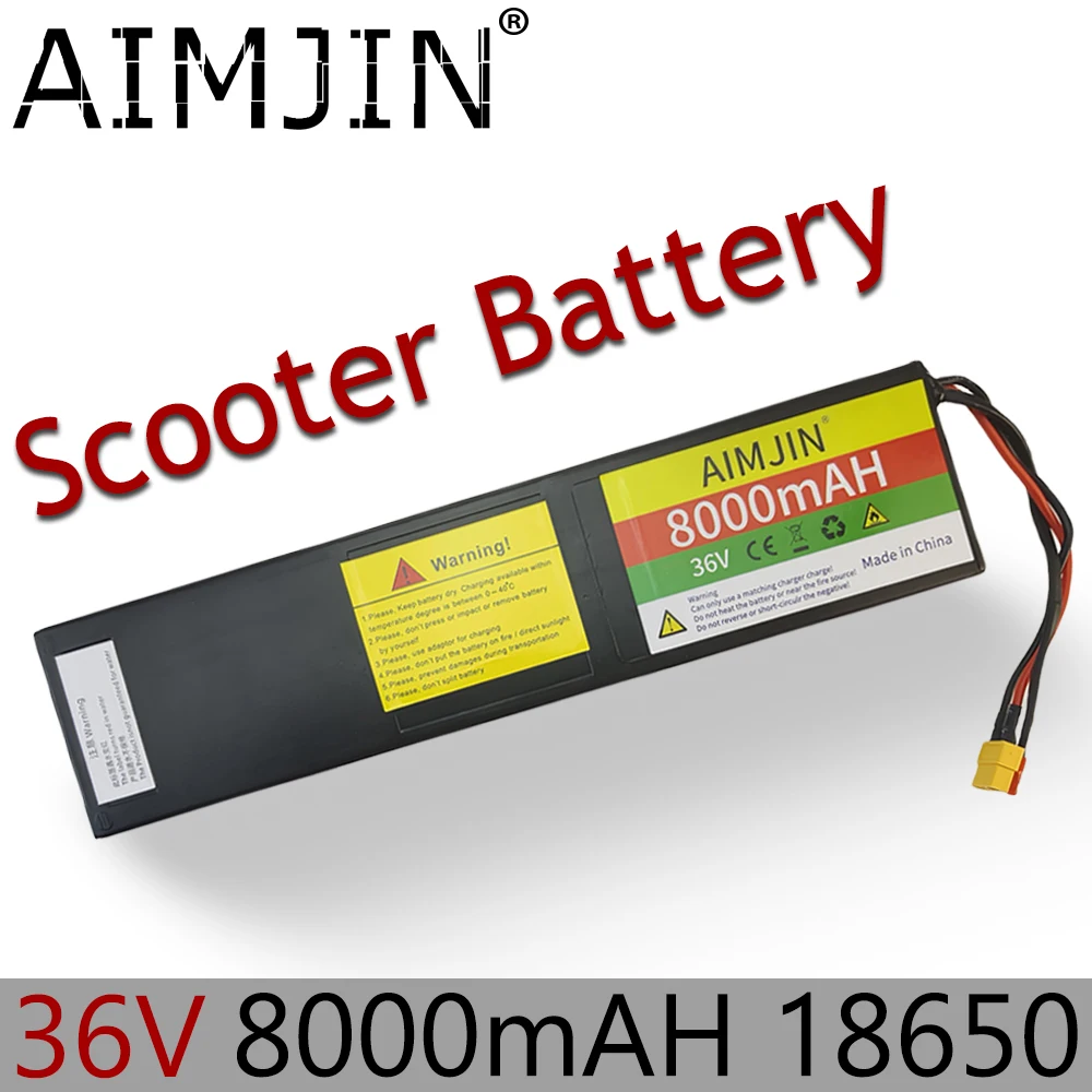 

for Kugoo Electric Scooter with XT60+JST Plug 10S3P 36V 8000mAh Li-ion Rechargeable Battery Pack Suitable