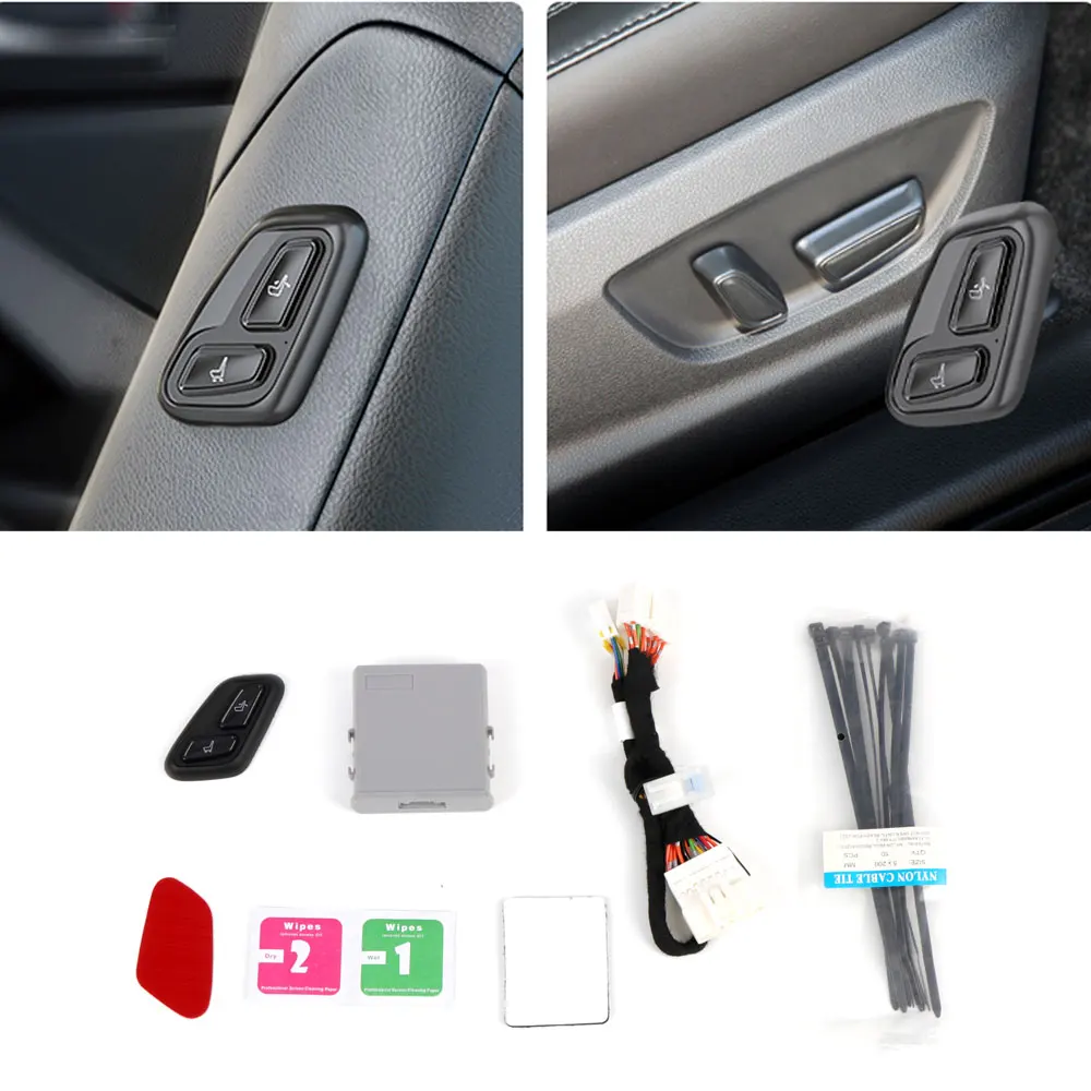 

Для Toyota Land Cruiser 200 J200 LC200 2008-2021/Highhlander XU40 2008-2013 Беспроводная кнопка со стороны пассажира, сиденье с электроприводом, 1 комплект