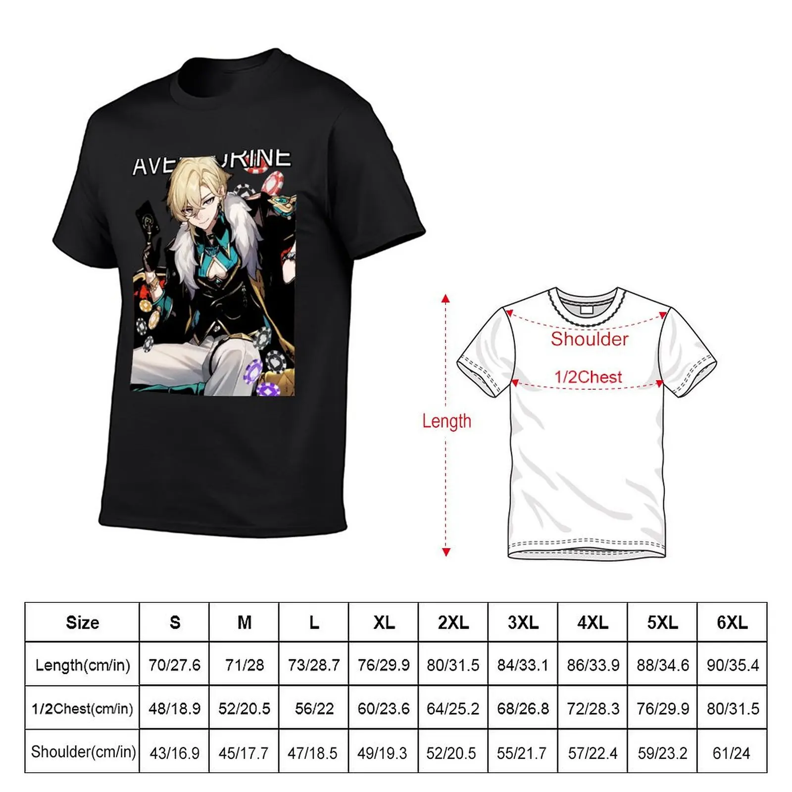 Aventurine honkai star rail shirt fan Aventurine star rail shirt honkai star rail stickers T-Shirt