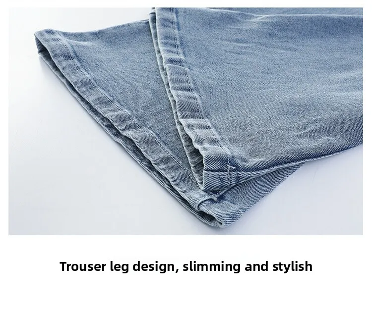 Schmal geschnittene, eng anliegende Jeans mit Herzmuster für Mädchen, elegante Boot-Cut-Denim-Leggings, modische Kinderjeanshose – Detail 24