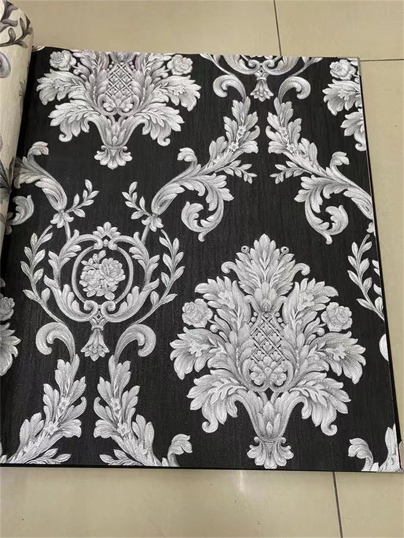 

Европейские дамасские обои, водонепроницаемые самоклеящиеся обои из ПВХ, роскошные наклейки на стену, украшение для дома, настенное покрытие