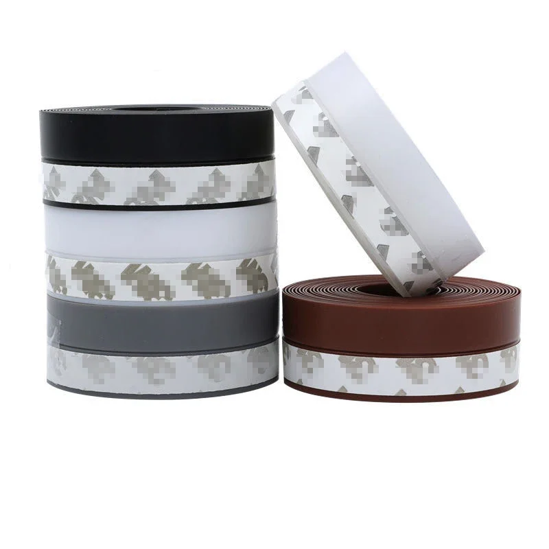 Self Adhesive Window Door Seal Strip Silicone Windproof Silicone Windshield Weather Tape Strip Door Bottom Home Sealing Strip