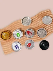 100/300pcs 202# 52MM Aluminum Pull Ring Lid Beverage Soda Drink Beer Cola Lids Food Can Cover Easy Open Top Lid Regular Size