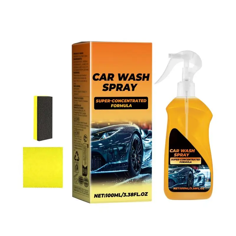 Waterless Car Wash Spray Gentle Car Wash Shampoo Car Wash Spray Non-greasy Waterless Car Wash Car Glass Cleaner For Car