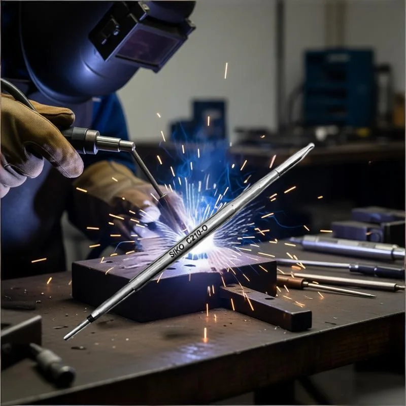 

C210-O Ball Head Soldering Tip Lead-Free Nano-Coated Rapid 1s Warm-Up Spherical Tip for Soldering in Confined Spaces & IC Repair