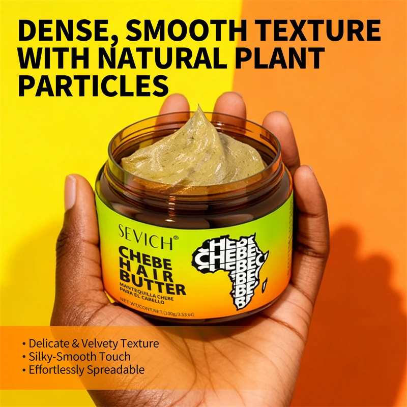 100% African Pure Organic Hair Mask Chebe Butter Mask Hair Growth Oil Nourish Reduce Hair Loss Anti-Breakage Hair Conditioner view 5