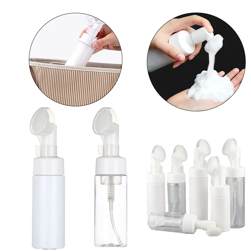 

10Pcs Empty Facial Cleanser Mousse Foam Gel Head Wash Brush Foam Bottle Pressure Cleansing Milk Foaming Soap Pump Dispenser