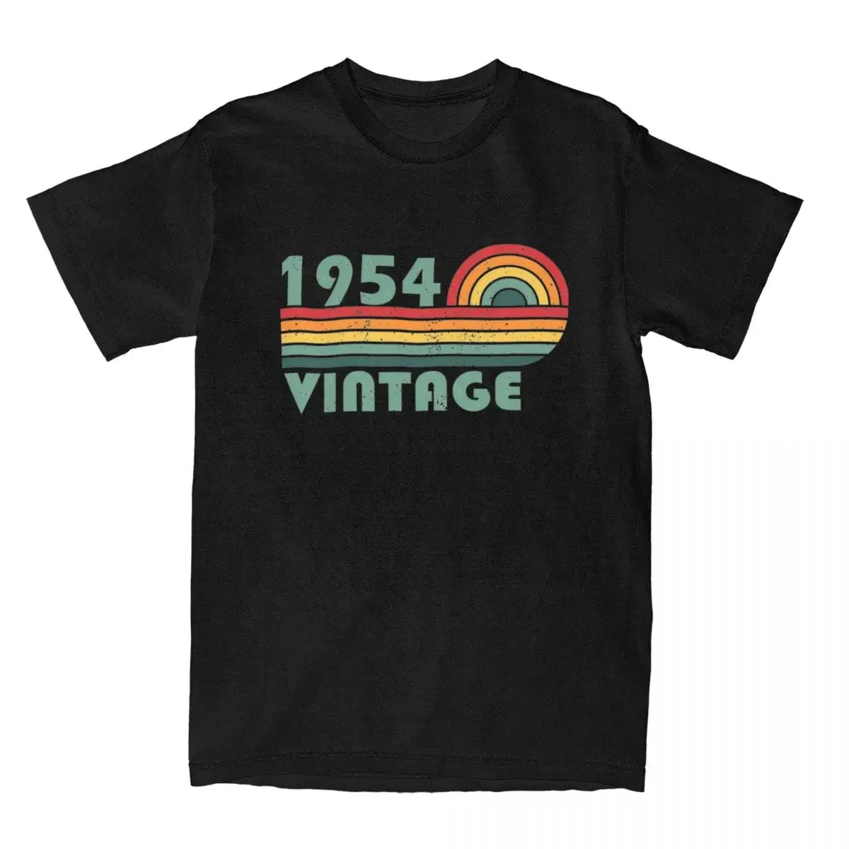 Born In 1954 Birthday Gift T-Shirt Men Vintage 100% Cotton Tee Shirt Round Neck Short Sleeve T Shirts Original Clothes