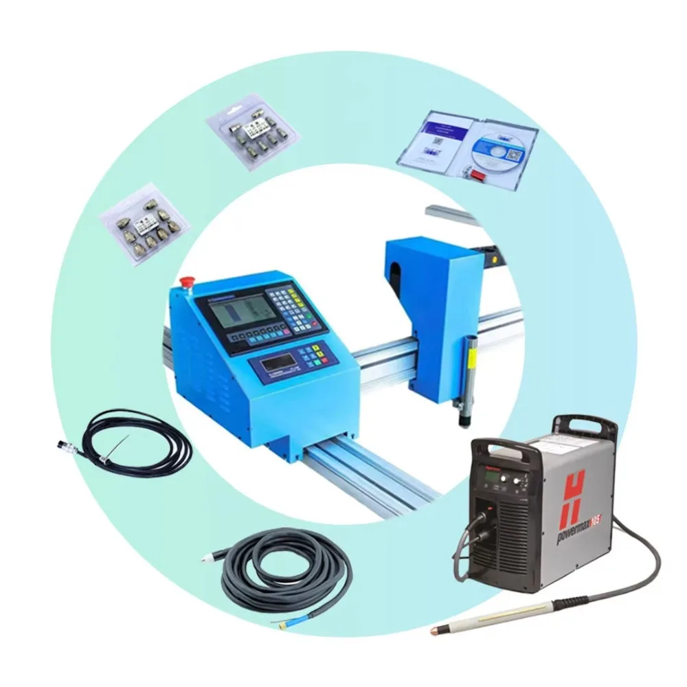 Tagliatrice al plasma a fiamma per taglio di piastre in acciaio completamente automatica CNC da tavolo multifunzionale personalizzabile