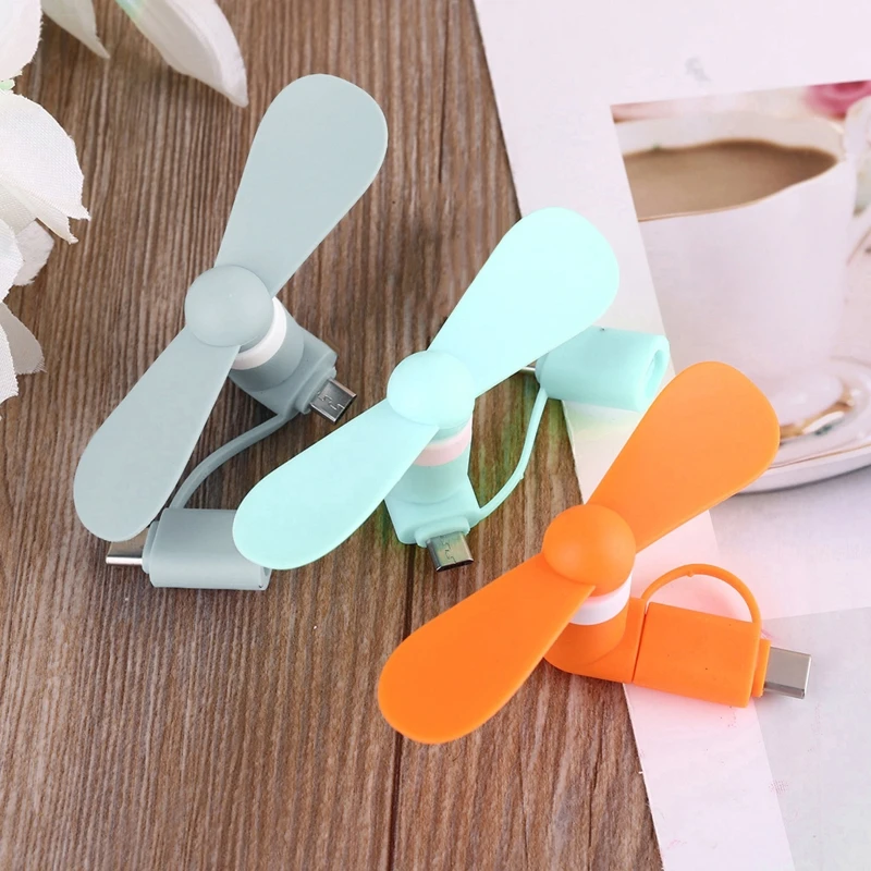 Mini Type-C Fan Design Small Portable Fan for Stylish Kids Girls Women Men Indoor Outdoor Travelling