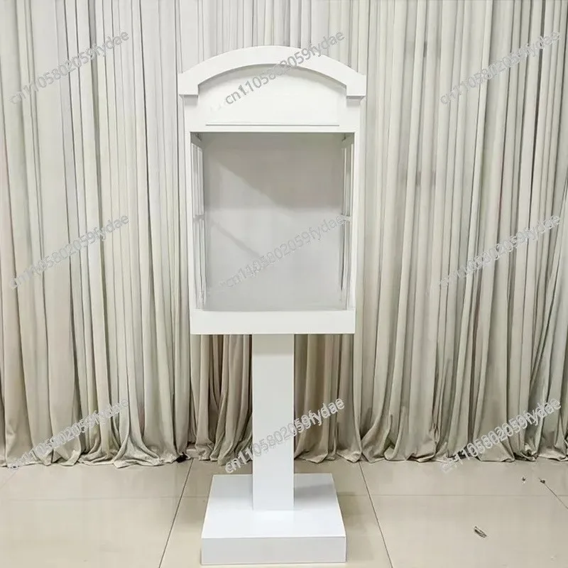 Metal Telephone Booths Are Used for Information Booklets, Wedding Party Decorations, Background Racks, and Support