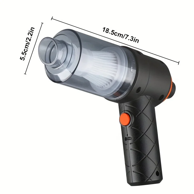 

Беспроводной автомобильный пылесос 1200 мАч, портативный ручной пылесос для глубокой очистки, мощность всасывания 3500 Па, для дома, автомобиля, шерсти животных и офиса