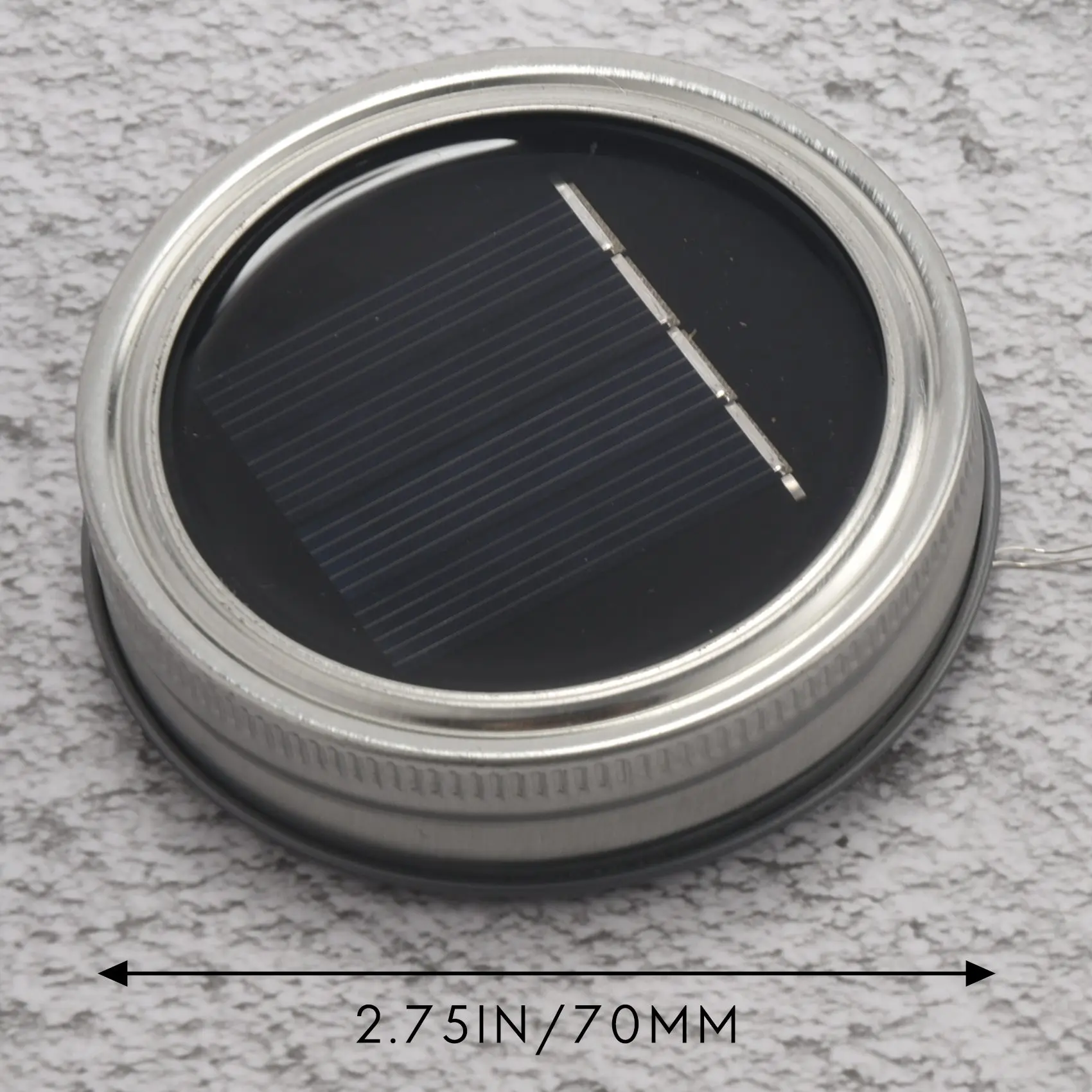 CYCLI-Solar Jar Lid Lights, 6 Pack 20 Led String Fairy Star Firefly Jar Lids Lights,6 Hangers Included(Jars Not Included), Patio