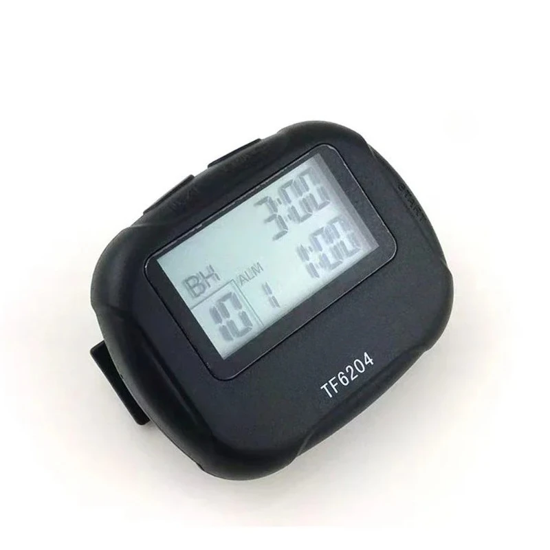 TF6204 Electronic Interval Countdown Timer Segmented Sports Stopwatch for Gym Competitions