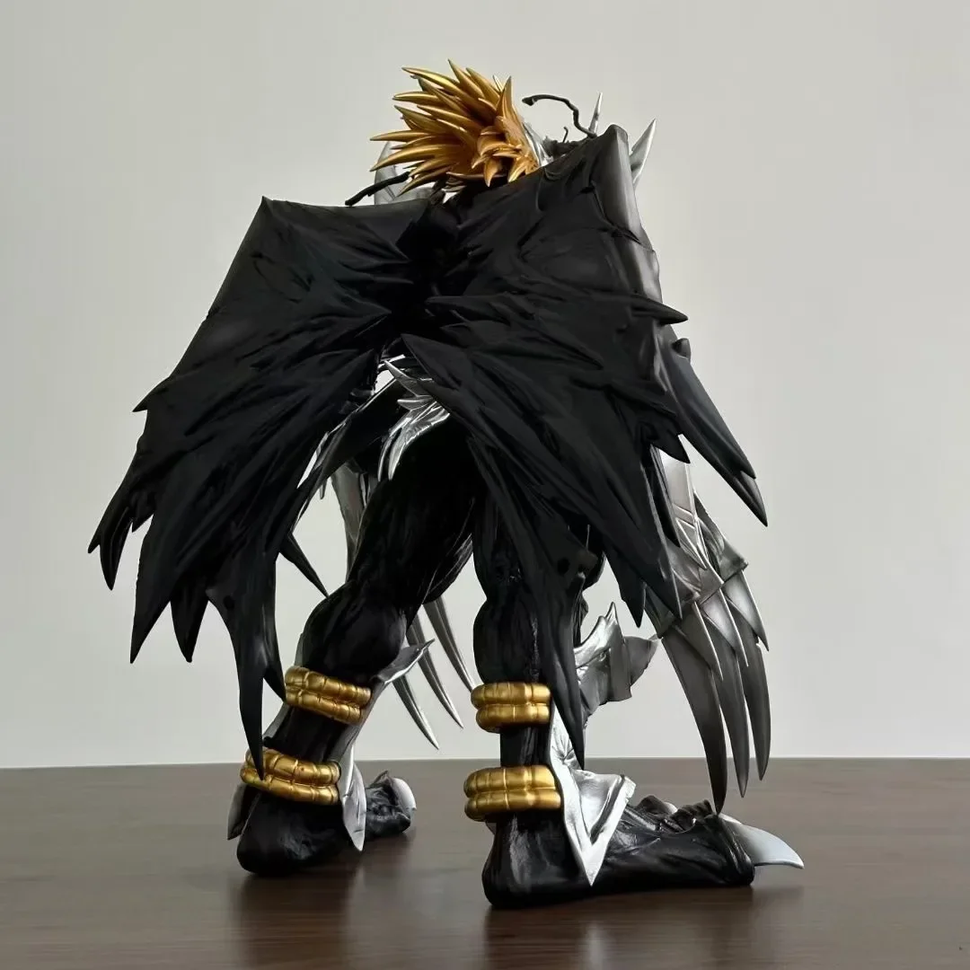 37cm Digimon Adventure Figure Black War Greymon Figurine Anime Figure Black War Greymon Gk Figure Digimon Collectible Toys Model