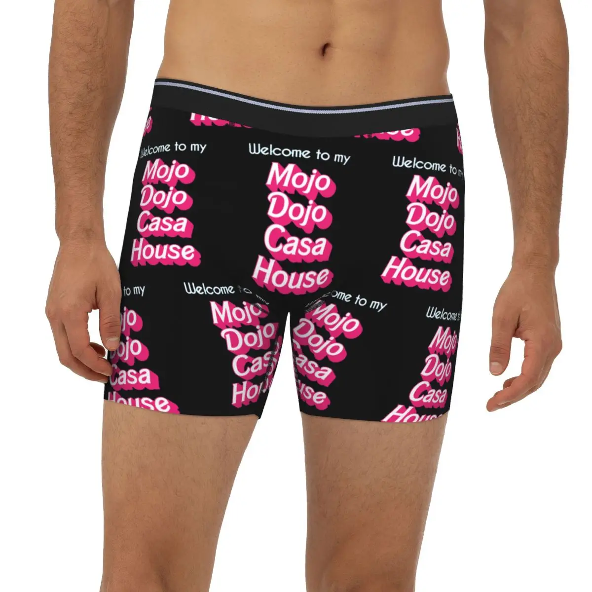 

Mojo Dojo Casa House Long Boxer Underpants Short Men Panties Breathable Underwear for Homme Man Boyfriend Gifts