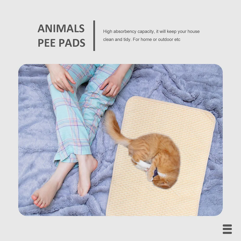 

Pet Pee Mat Pig Liner Washable Guinea Pad Reusable Absorbent Pads Small Dog