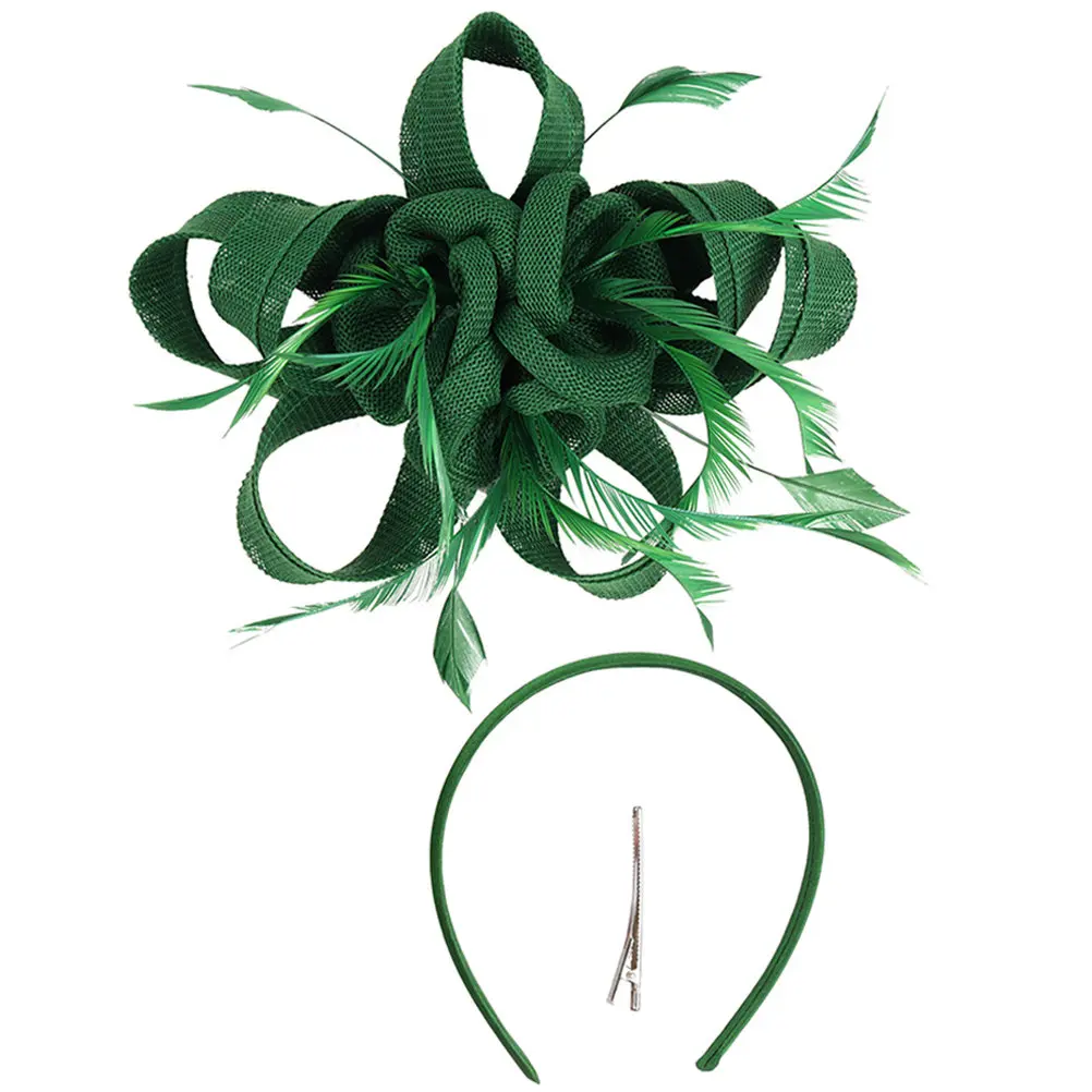 

Элегантная повязка-фасцинатор для женщин в стиле 1920-х годов, модный аксессуар для чаепития, выпускного вечера и вечеринок, шляпка-фасцинатор для модных чаепитий