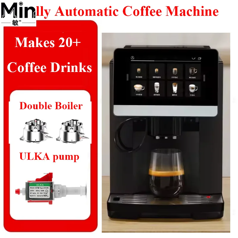 HomeWise S9 One Touch Automatic Espresso Coffee Maker 19Bar ULKA Pump 20+ Kinds Beverages Fancy Coffee Machine