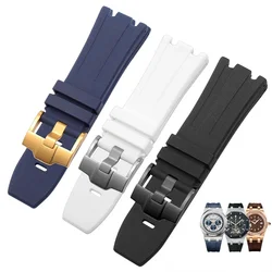 Silicone Watch Strap For AP Aibi 15703 Royal Oak Offshore Series Rubber Waterproof Sweat-Proof Soft Comfortable Watchband 28mm