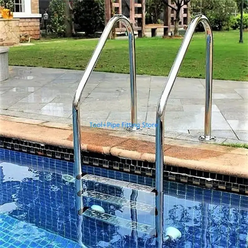 F92B 2Pcs Pool Ladder Bumpers for Inground Pool Rubber Pool Ladder End Plugs Pool Ladder Caps for Standard Swimming Pool