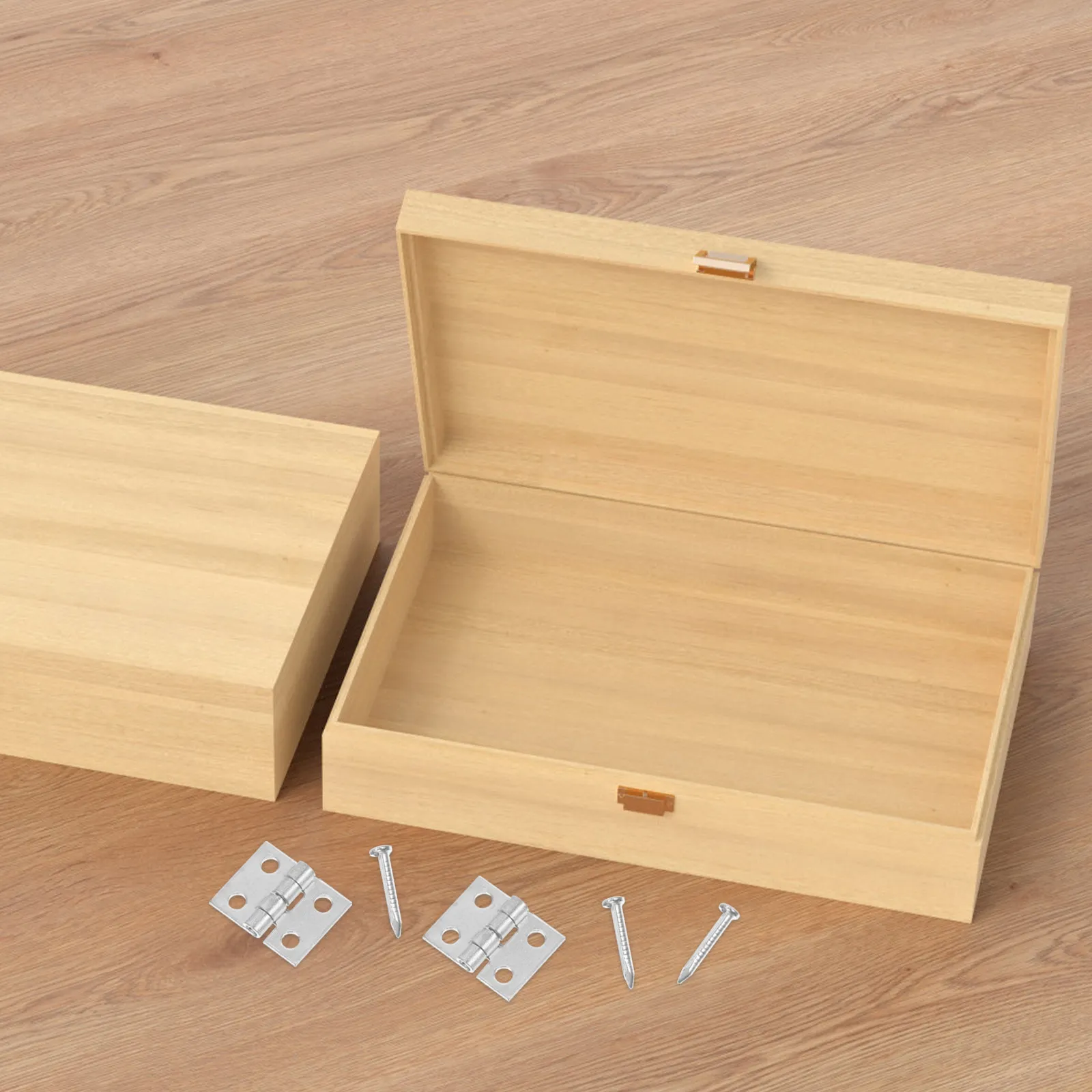 50 Sets Mini Hinge Miniature Decoration Retro Boxes Hinges for Small