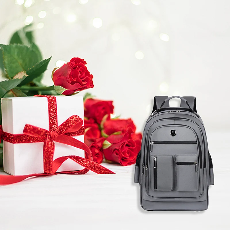 حقيبة ظهر احترافية مع حجرة كمبيوتر محمول وعجلات للسفر التجاري والتنقل في الكلية - تحمل الأمتعة #2