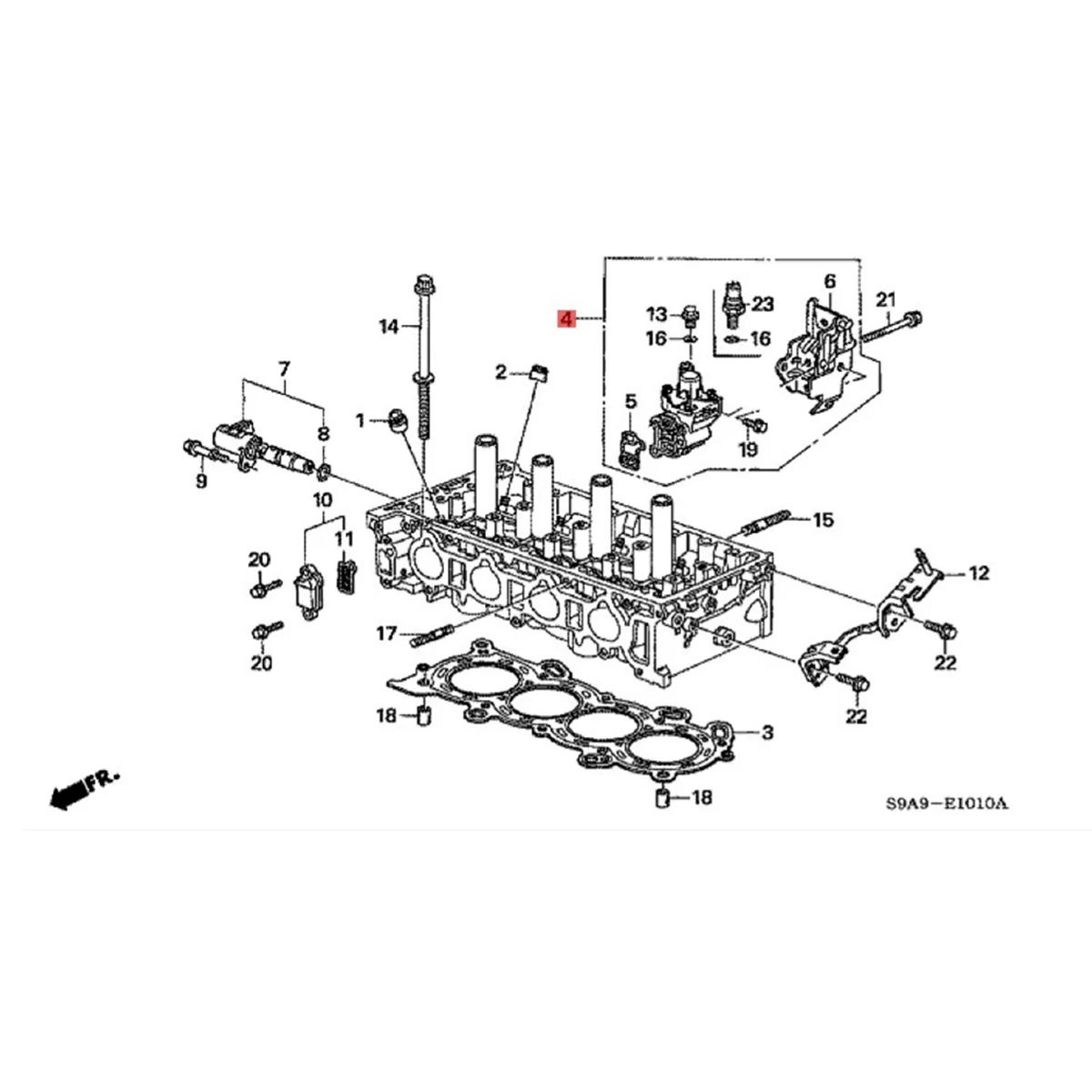 Car Variable Valve Timing Solenoid 15810-RAA-A03 15810RAAA02 for Honda Accord Civic CR-V Acura 2002-2009 15810RAAA01