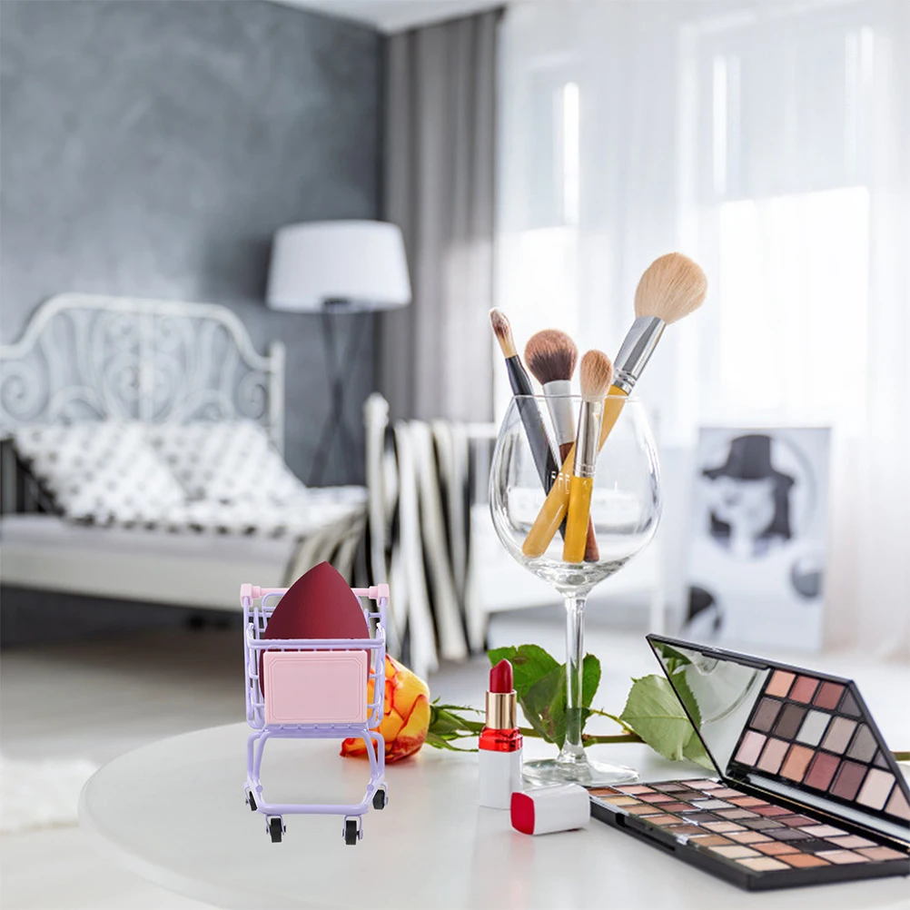 1 st Kleine Winkelen Leuke Bureau Organizer Mini Supermarkt Winkelwagentje Trolley Voor Kantoor Slaapkamer Keuken Decor Gift