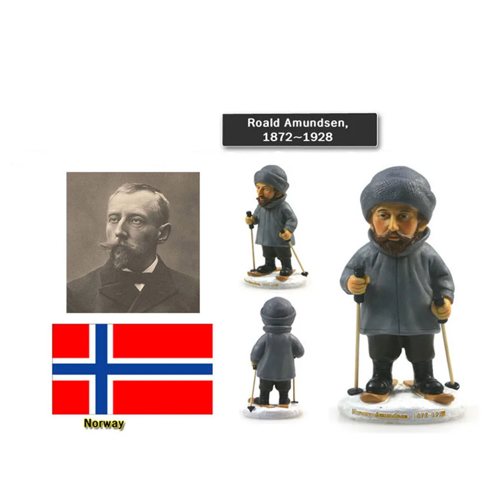 

Norway Vikingar Roald Amundsen Classic World Famous Person Kongeriket Norge Noreg Explorer Figure Model Toys Gift