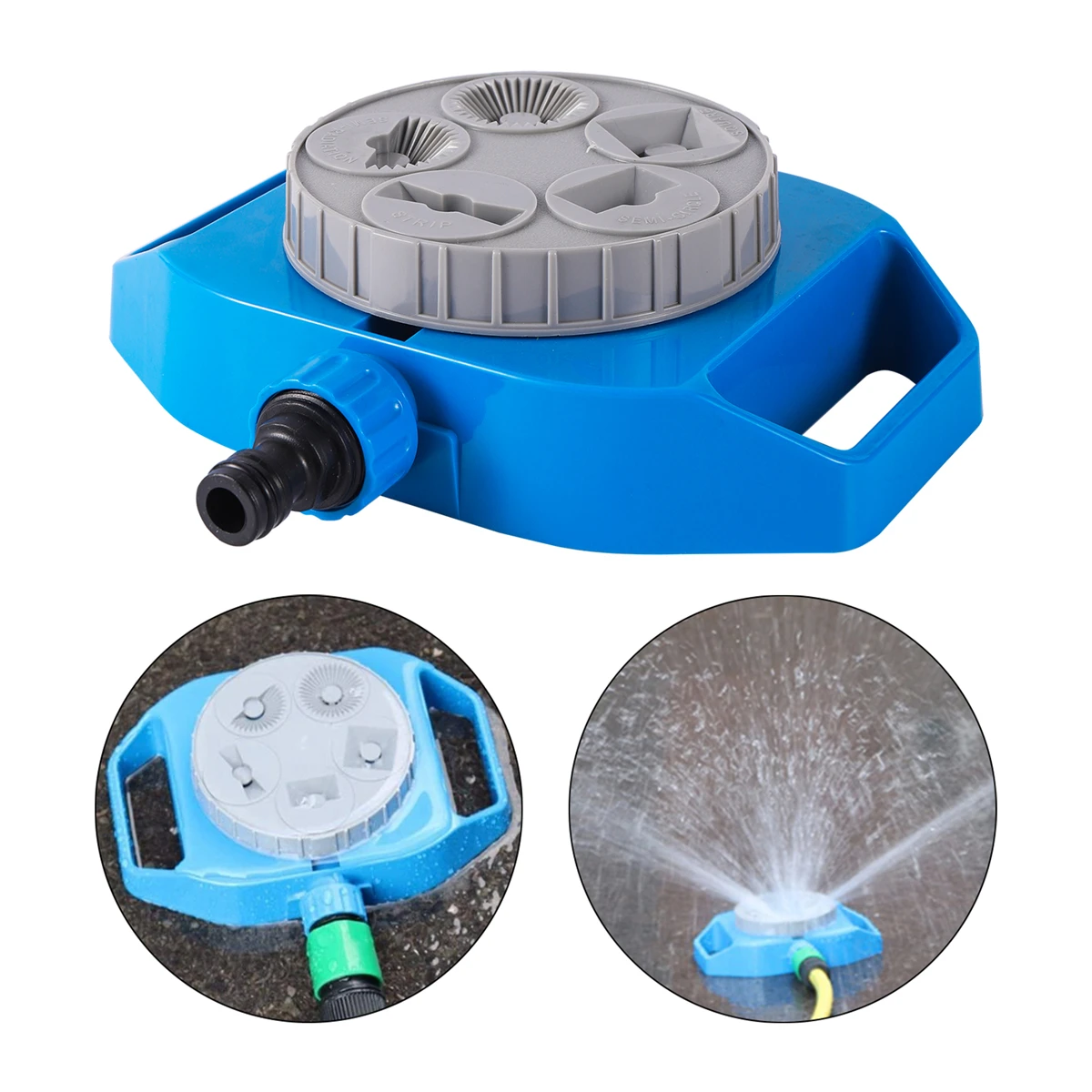 5-Function Automatic Sprinkler With DN16mm Quick Connector Garden Lawn Orchard Irrigation System Adjustable Mode Sprayer 1 Set