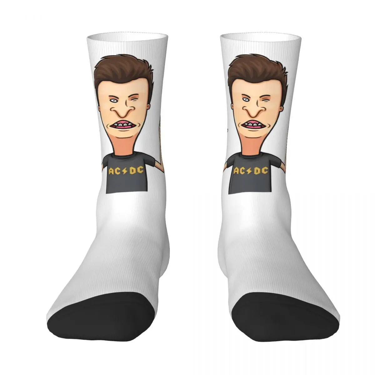 Beavis Butthead Stockings Unisex Men me you Socks Breathable Trendy Socks Winter Running Sports Non-Slip Printed Socks Gift