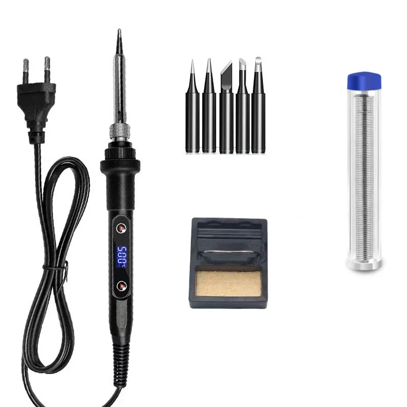 

908V80W soldering iron digital display temperature adjustable soldering iron computer mobile phone maintenance tool set