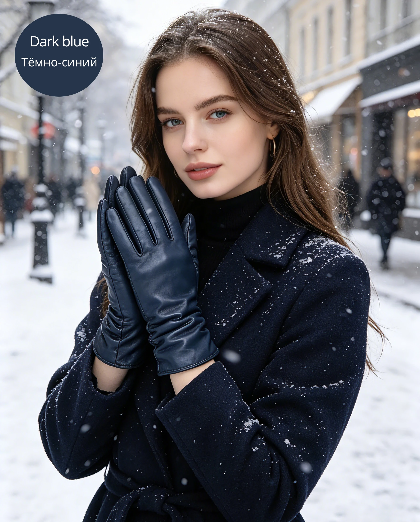Simple Women's Gloves Winter Warm Plus Velvet Short Thin Touch Screen Gloves Driving Color Women's Leather Gloves High Quality