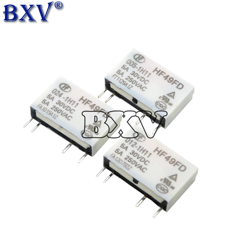 5 шт. HF49FD HF49FD-005-1H11 HF49FD-012-1H11 HF49FD-024-1H11 Реле HF49FD-005 012 024 1H11 4Pin 5A Реле постоянного тока 5 В 12 В 24 В