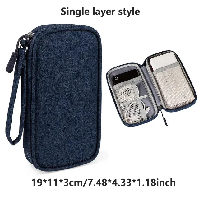 Meerlagige Digitale Accessoire Opbergtas Stofdichte Voeding Harde Schijf Beschermhoes Power Bank Datakabel Opbergtas