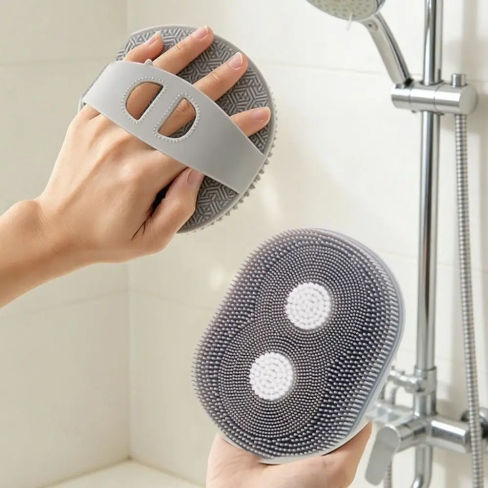 

Силиконовая щетка для массажа и глубокой очистки кожи тела с ручкой, для душа и ванны, для нежного массажа