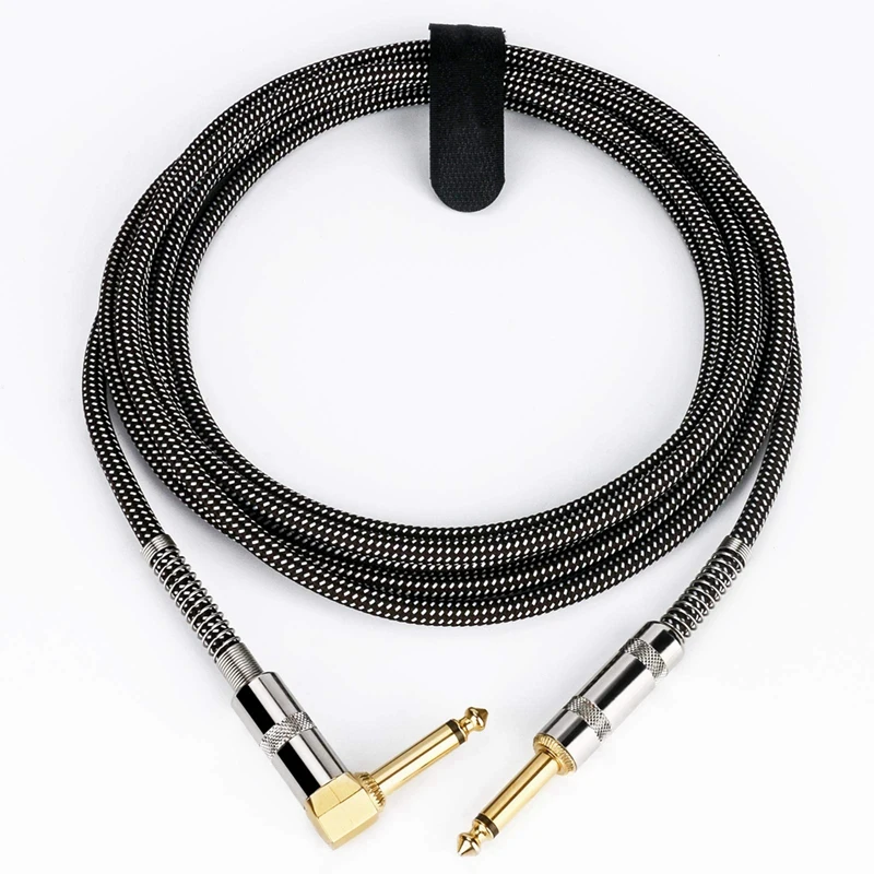 Gold Plating Microphone Audio Cable 6.35Mm Stereo Microphone Cable Mixer Extension Cable