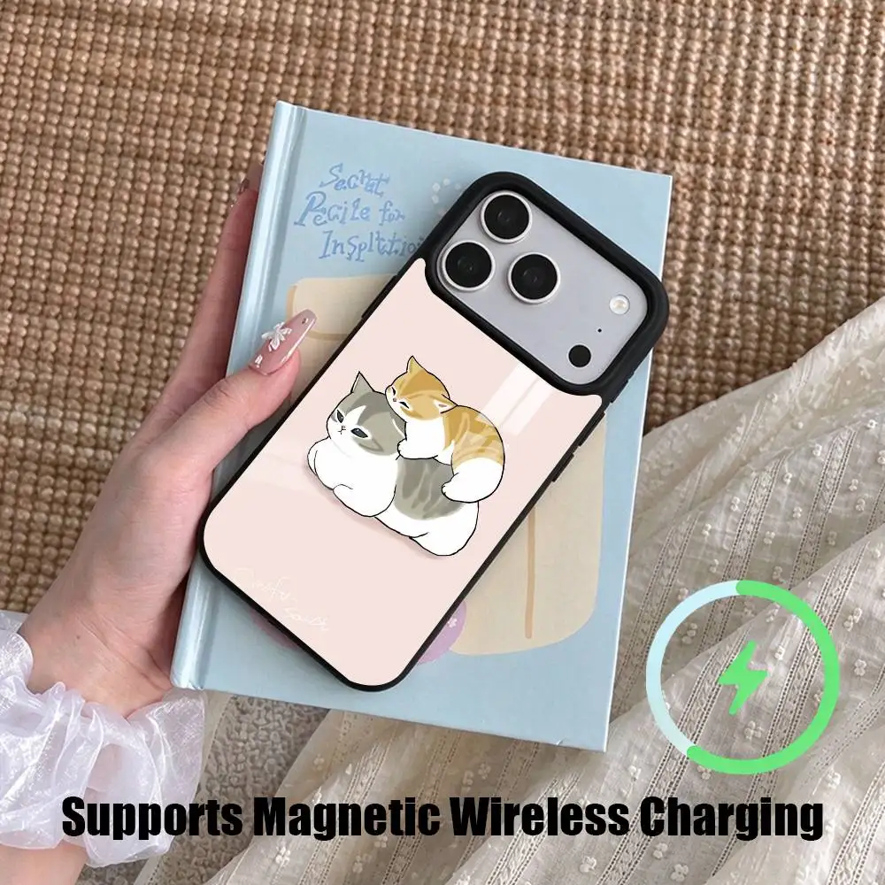 Popular Cute Mofusands gift Phone Case For iPhone18,17,16,15,14,13,12,11 Plus,Pro Supports Magnetic Wireless Charging 4