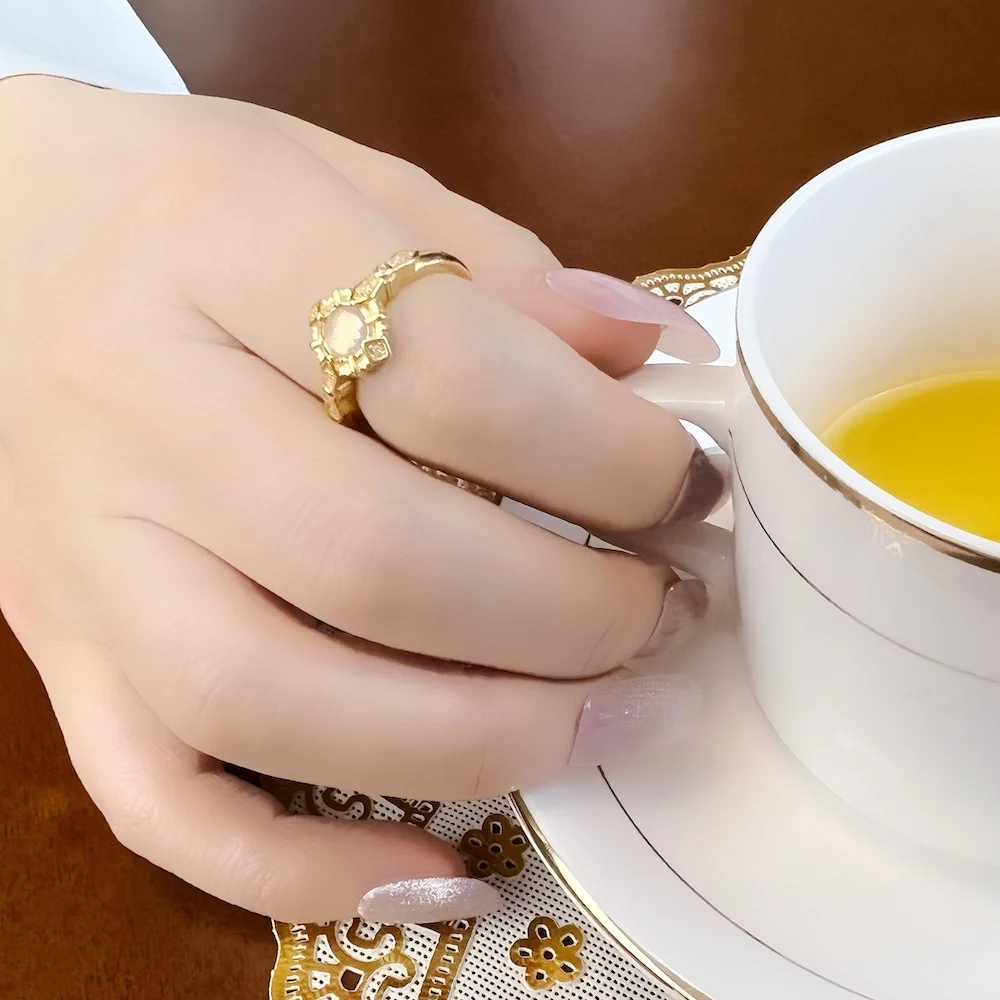 Ring Modern Vintage Love Fine Jewerly For Women 2022 Summer Brand New Gift In 925 Sterling Silver