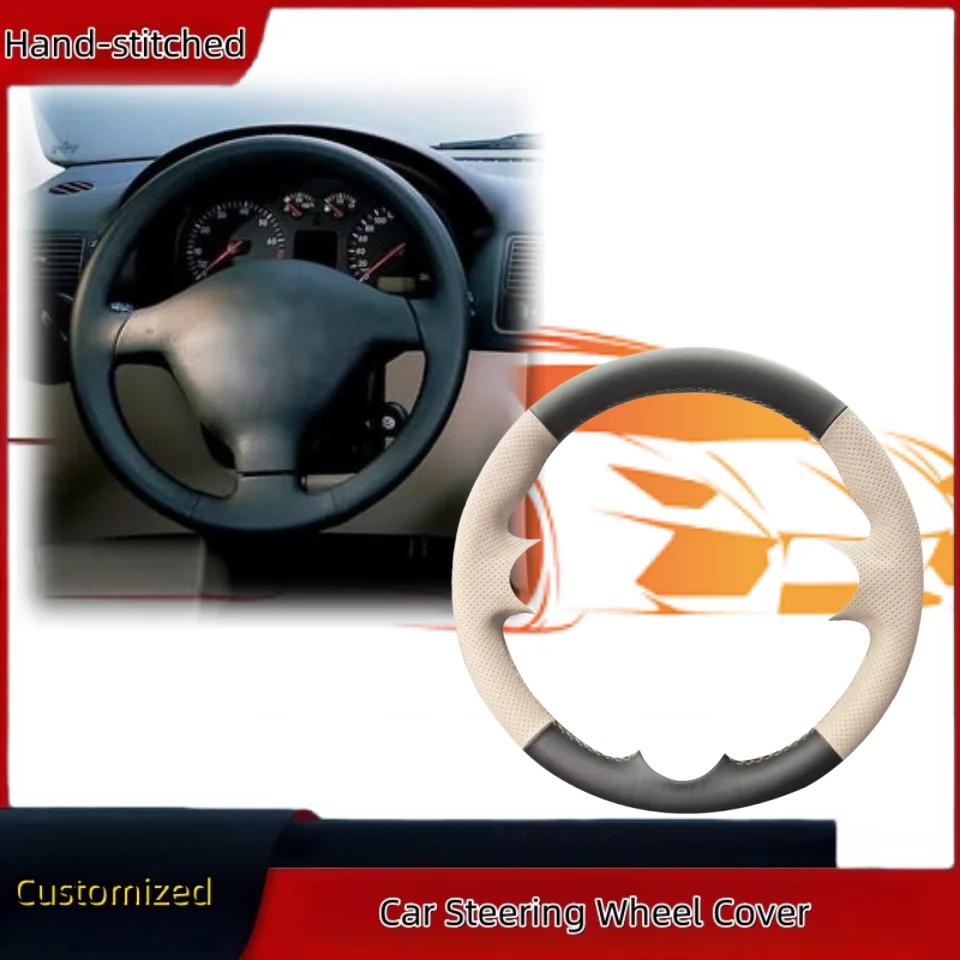 

Custom Microfiber Leather Steering Wheel Cover For Volkswagen VW Golf 4 Passat B5 1996-2003 Seat Leon 1999-2004 Car Accessories