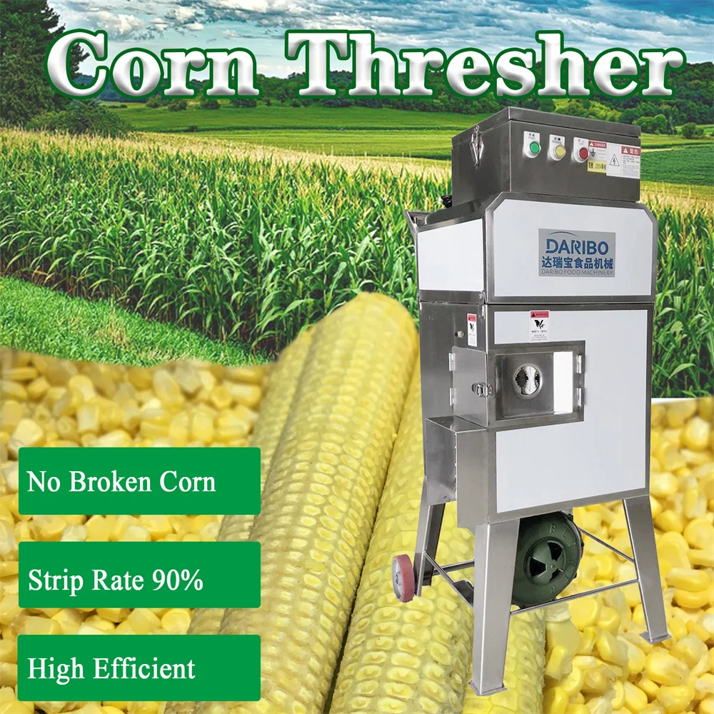 Cooked Boiled Corn Maize Sheller Wet Fresh Maize Sheller Sweet Corn Thresher Corn Cob Seed Separator