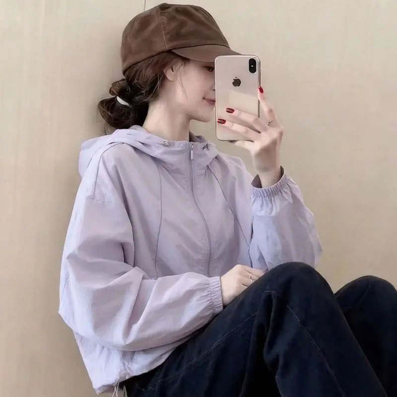 Breathable Sunscreens Jacket Women's Summer 2026 New Overcoat Thin Sun-protective Clothing Coat Cardigan Female Outerwear Tops