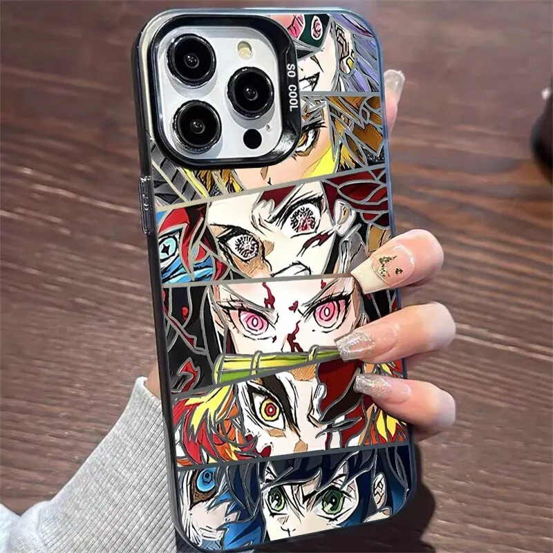 Funda de teléfono Demon Slayer Tanjiro para Samsung Galaxy A16 A15 A10 A21S A72 A52 A52S A06 A03S A51 A31 A71 M31 M23 cubierta dura láser