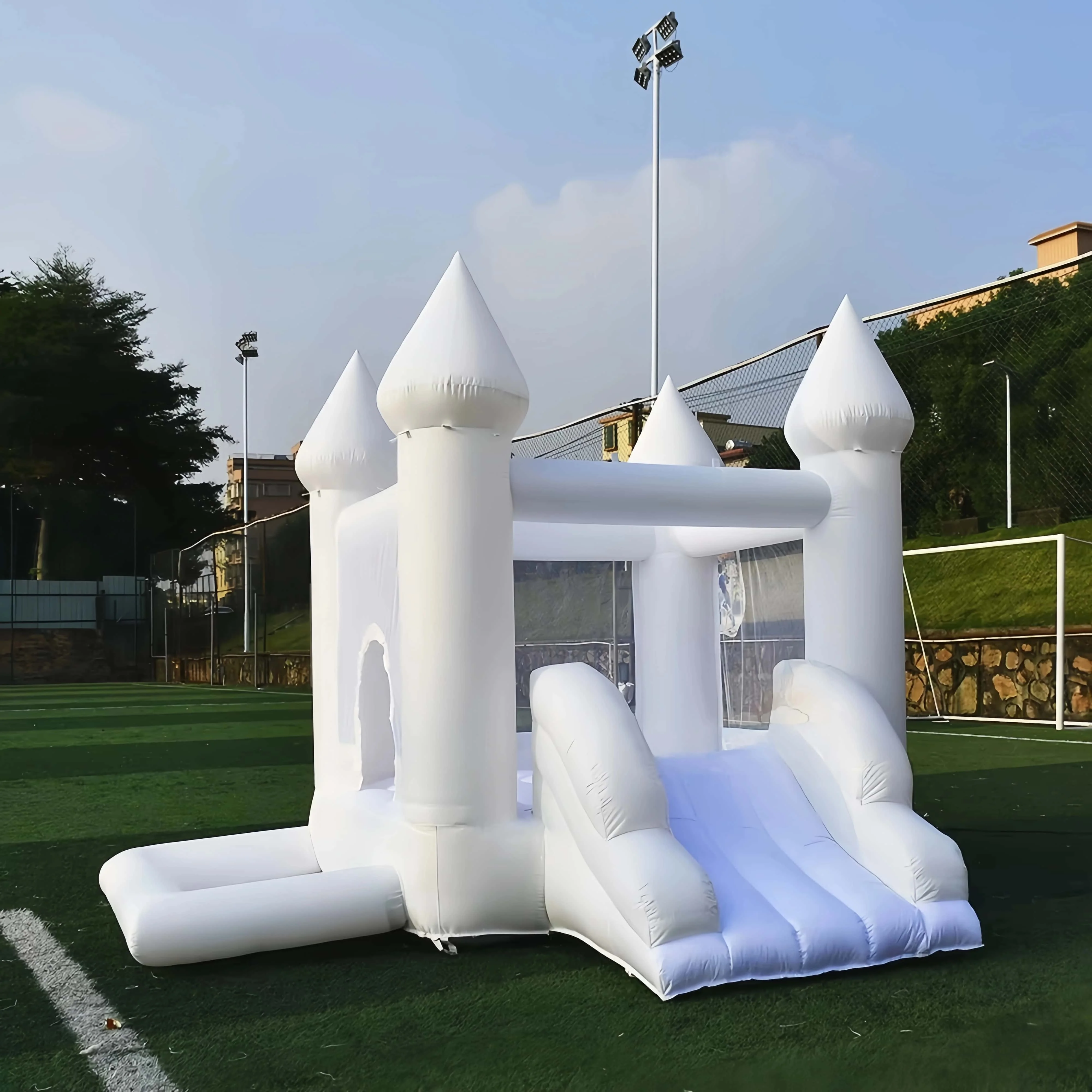 

Модный надувной батут Chateau, надувной большой белый надувной замок для парка, уличный надувной шезлонг из ПВХ