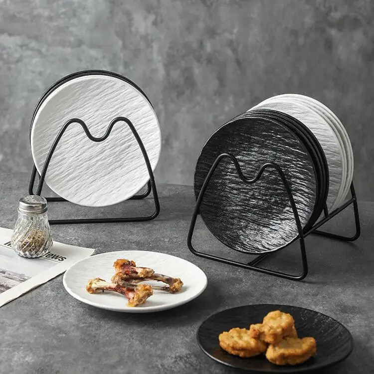 

Ceramic Spitting Bone Plate Storage Rack, Household Bone Plate, Dining Table Garbage Residue Plate, Desktop Plate, Small Plate.