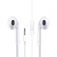 3.5mm Jack In-Ear Wired Headphones button wire headset In-ear For Xiaomi Realme Huawei iPhone Talking Earphone Stereo Subwoofer